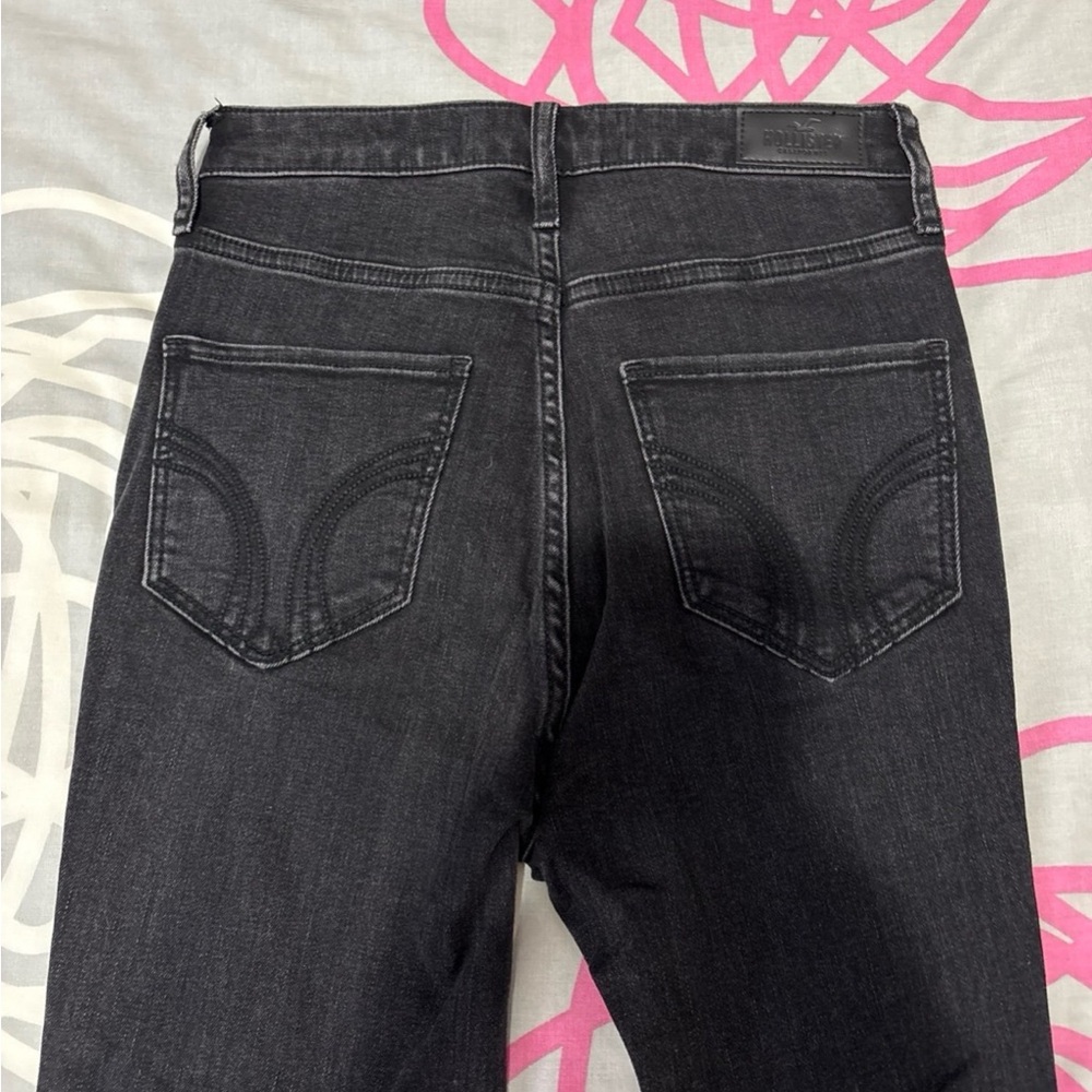 Hollister Ultra High-Rise Black Ripped Skinny Jeans